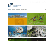 Tablet Screenshot of naturmuseumsg.ch